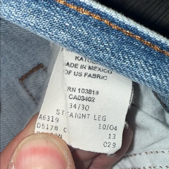 Harley-Davidson Light Blue Men Jeans 34 /30 vintage - Picture 7 of 9